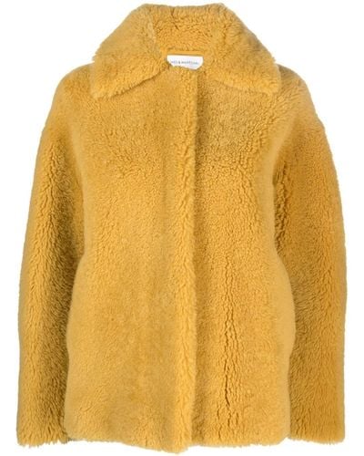 Inès & Maréchal Nelly Shearling Jacket - Yellow
