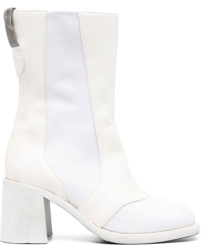 Our Legacy Paneled 70mm Zip-up Boots - White