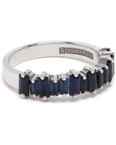 Suzanne Kalan 18kt White Gold Halfway Sapphire Ring