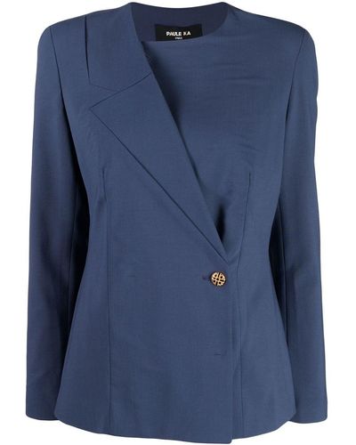 Paule Ka Laine Fine Suit Jacket - Blue