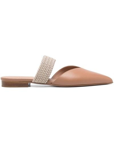Malone Souliers Maisie Leather Mules - Pink