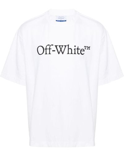 Off-White c/o Virgil Abloh Big Bookish Skate Cotton T-shirt - White