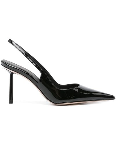Le Silla Bella 80mm Patent-leather Court Shoes - Black