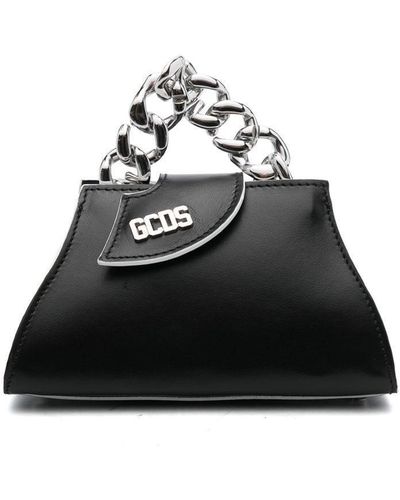 Gcds Leather Mini Bag - Black