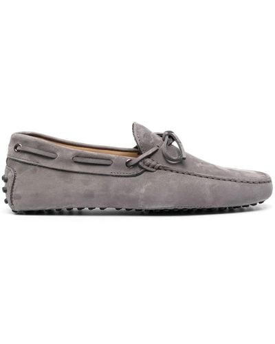 Tod's Gommino Suède Loafers - Grijs