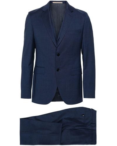 BOSS Single-breasted Three-piece Suit - Blue