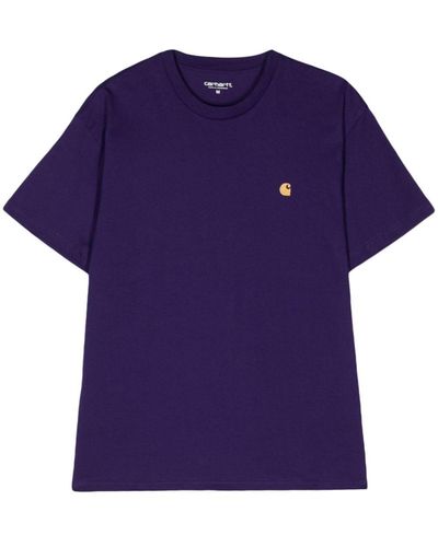 Carhartt S/s Chase Cotton T-shirt - Purple