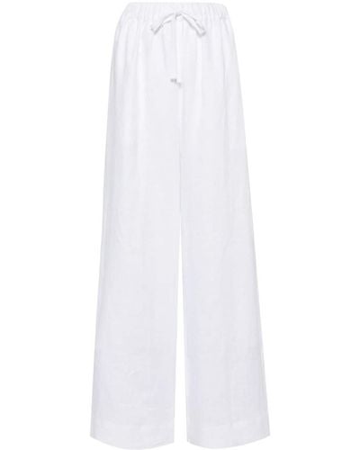 Faithfull The Brand Pantalon Conigli en lin - Blanc