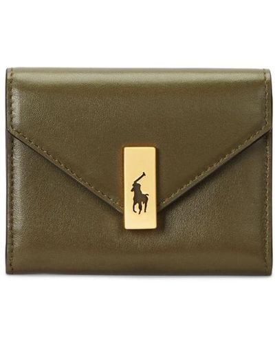 Polo Ralph Lauren Portemonnaie mit Logo-Schild - Grün