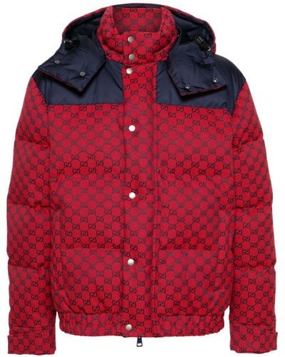 Gucci GG-canvas Donsjack - Rood