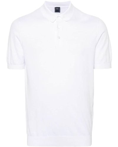 Fedeli Sportman Poloshirt aus Kaschmir - Weiß
