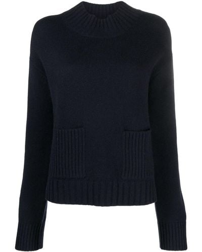 Chinti & Parker Ribbed Cashmere Sweater - Blue
