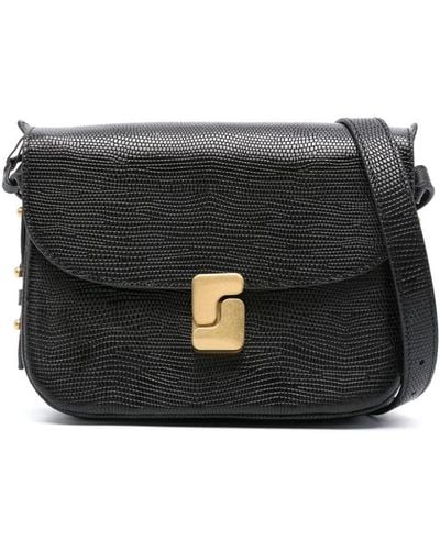 Soeur Belissima Leather Mini Bag - Black