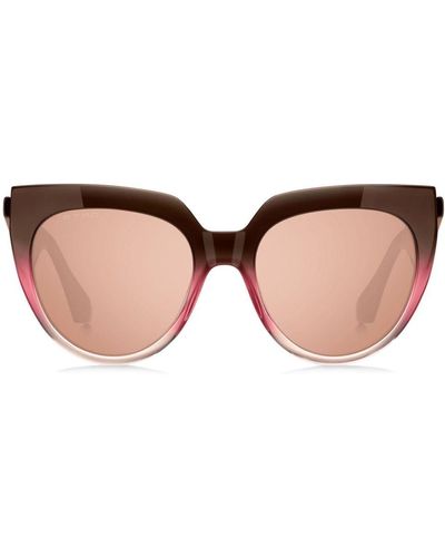 Etro Tailoring Cat-eye Frame Sunglasses - Brown