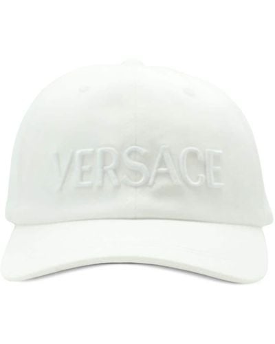 Versace Honkbalpet Met Logo-reliëf - Wit