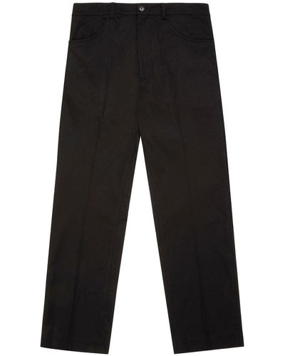 Bally Pressed-crease Straight-leg Trousers - Black