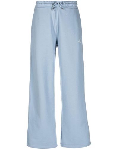 Calvin Klein Logo-print Detail Track Pants - Blue