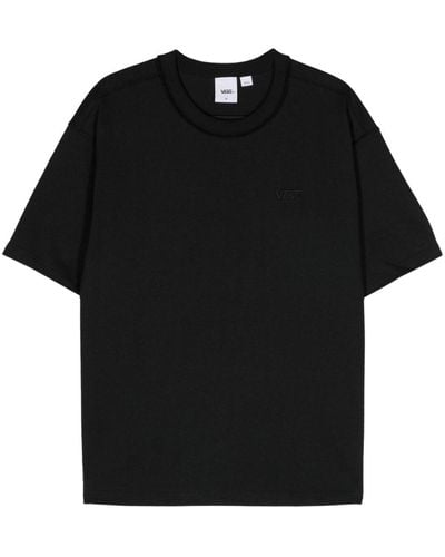 Vans Logo-embroidered Cotton T-shirt - Black