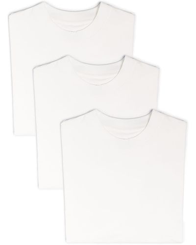 Jil Sander 3er-Set T-Shirts mit Logo - Weiß