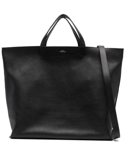 A.P.C. Medium Maiko Tote Bag - Black