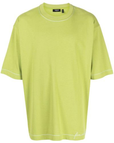 FIVE CM Logo-print Cotton T-shirt - Yellow