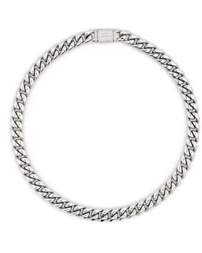 DARKAI Cuban Chain-link Necklace - White