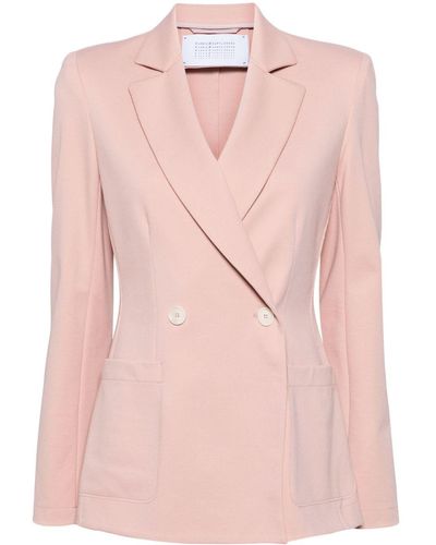 Harris Wharf London Shoulder-pads Double-breasted Blazer - Pink