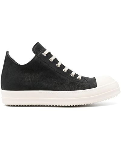 Rick Owens Sneakers low nere in canvas - Nero