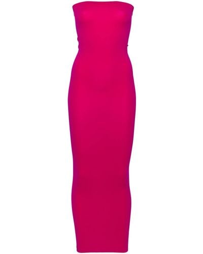 Wolford Fatal Strapless Maxi Dress - Pink