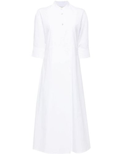 Studio Nicholson Robe-chemise en coton - Blanc