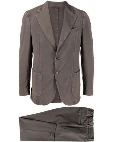 Dell'Oglio Single-breasted Wool Suit - Gray