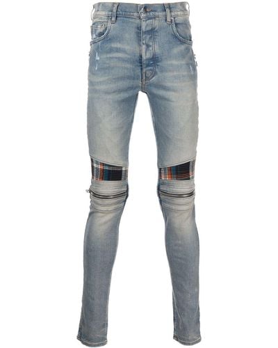 Amiri Jeans skinny con inserti - Arancione