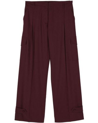Blanca Vita Philody Wide-leg Cargo Trousers - Purple