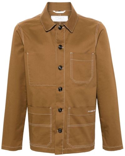 Societe Anonyme Giacca-camicia Work in twill - Marrone