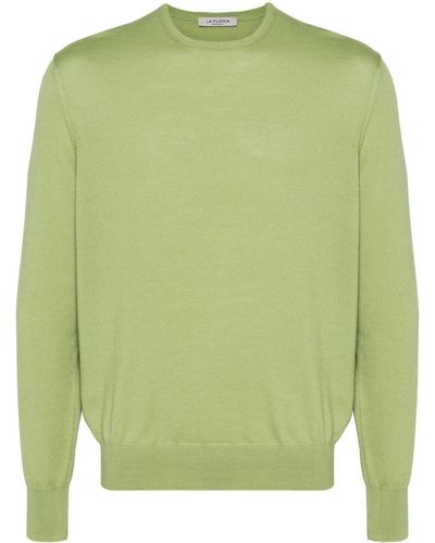 Fileria Crew-neck Wool Sweater - Green