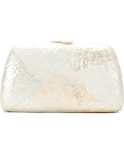Serpui Mother Of Pearl Clutch - White