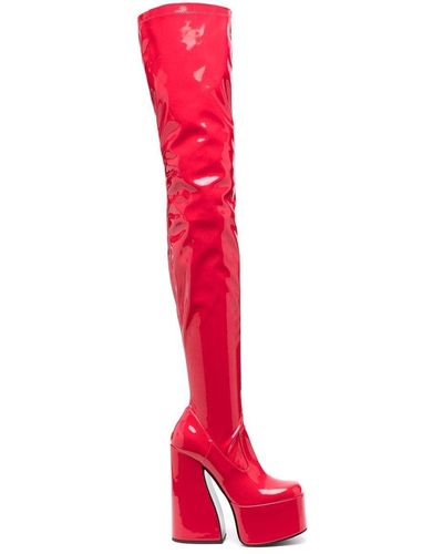 Le Silla Botas Nikki altas con tacón de 155mm - Rojo