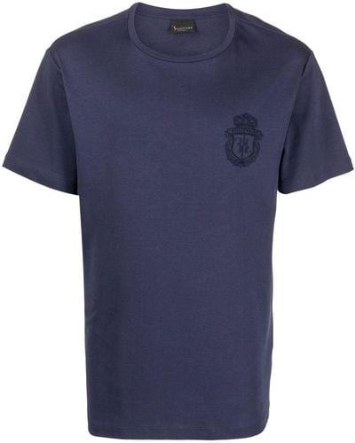 Billionaire クレストモチーフ Tシャツ - ブルー