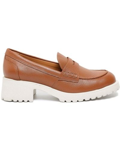 Sarah Chofakian Ully 50mm Loafers - Brown