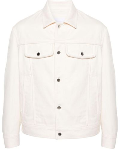 Neil Barrett Panelled Twill Shirt Jacket - Natural