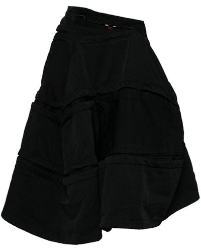 Comme des Garçons Asymmetric Midi Skirt - ブラック
