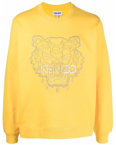 KENZO ロゴ スウェットシャツ - イエロー