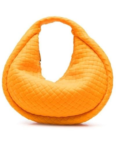 Bottega Veneta Bolso de hombro Jodie con diseño intrecciato - Naranja