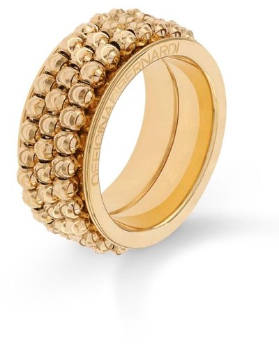 Officina Bernardi 18kt Yellow Gold Dora Moon Ring - Metallic