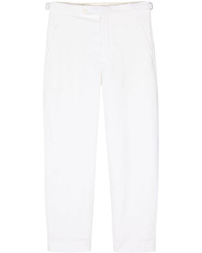 Bode Straight-leg Cotton Trousers - White
