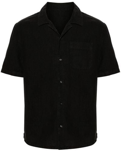 Zadig & Voltaire Sloan Camp-collar Linen Shirt - Black