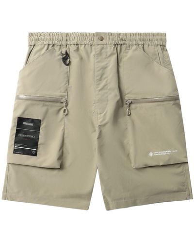 Izzue Mid-rise Cargo Shorts - Natural