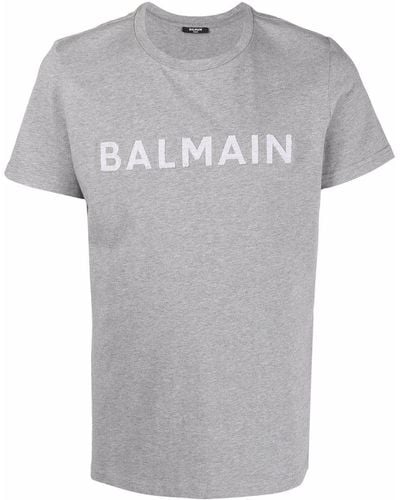 Balmain T-shirt con applicazione - Grigio