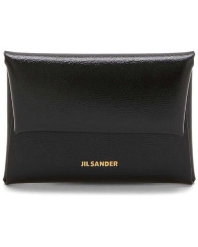 Jil Sander Saffiano-texture Wallet - Black