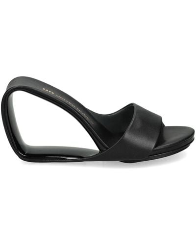 United Nude Mobius 65mm Leather Mules - Black